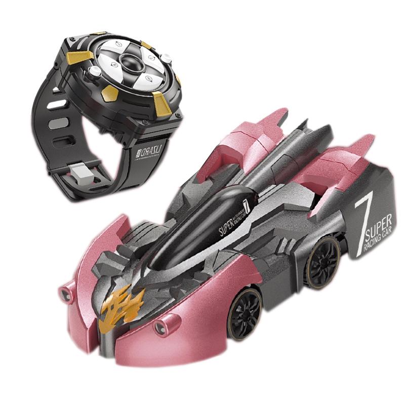 Electric Remote Control Wall Climbing Car for Kids - Mini Toy - Red Flame Watch Rc Edition