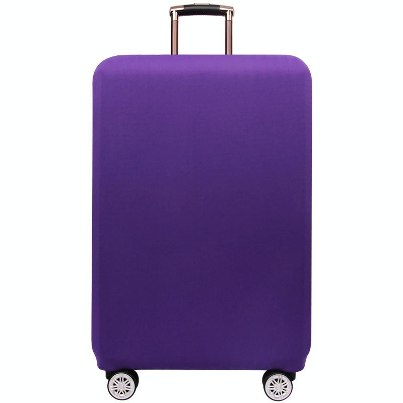 Stretch Luggage Protective Cover - Durable & Dust-Proof - Size M - Purple Red