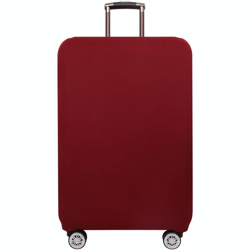 Stretch Luggage Protective Cover - Durable & Dust-Proof - Size M - Purple Red