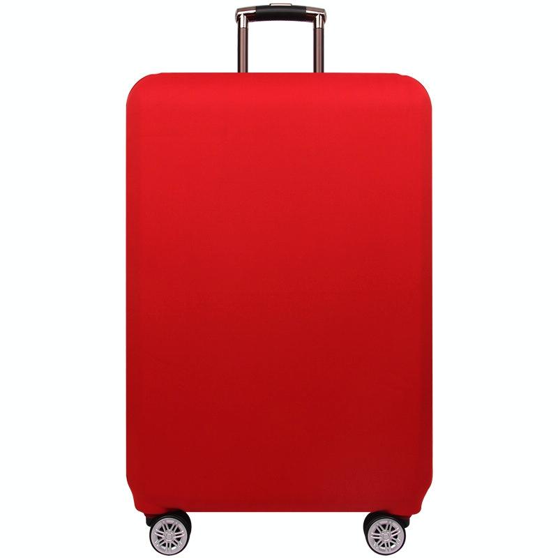 Stretch Luggage Protective Cover - Durable & Dust-Proof - Size M - Purple Red