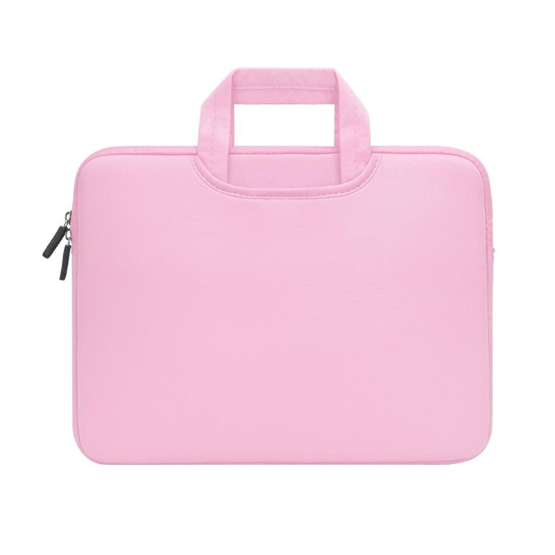 Portable Air Permeable Handheld Sleeve for 13.3 Laptops - 34x25.5x2.5cm - Pink