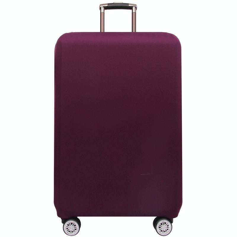 Stretch Luggage Protective Cover - Durable & Dust-Proof - Size L - Purple Red