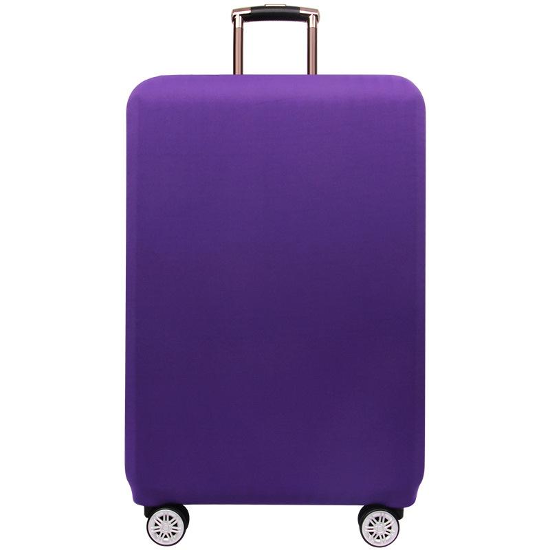 Stretch Luggage Protective Cover - Durable & Dust-Proof - Size L - Purple Red