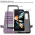 Leather Phone Case with Side Buckle for Samsung Galaxy z Fold 4 / 5g - Pink