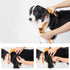 Vibe Geeks Ultimate 2-in-1 Reflective No-pull Dog Harness with Retractable Leash and Control Handle - Orange - M