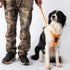 Vibe Geeks Ultimate 2-in-1 Reflective No-pull Dog Harness with Retractable Leash and Control Handle - Orange - Xl