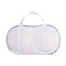 Vibe Geeks High Permeability Mesh Bra-shaped Lingerie Laundry Bags with Handle and Zipper - Grey