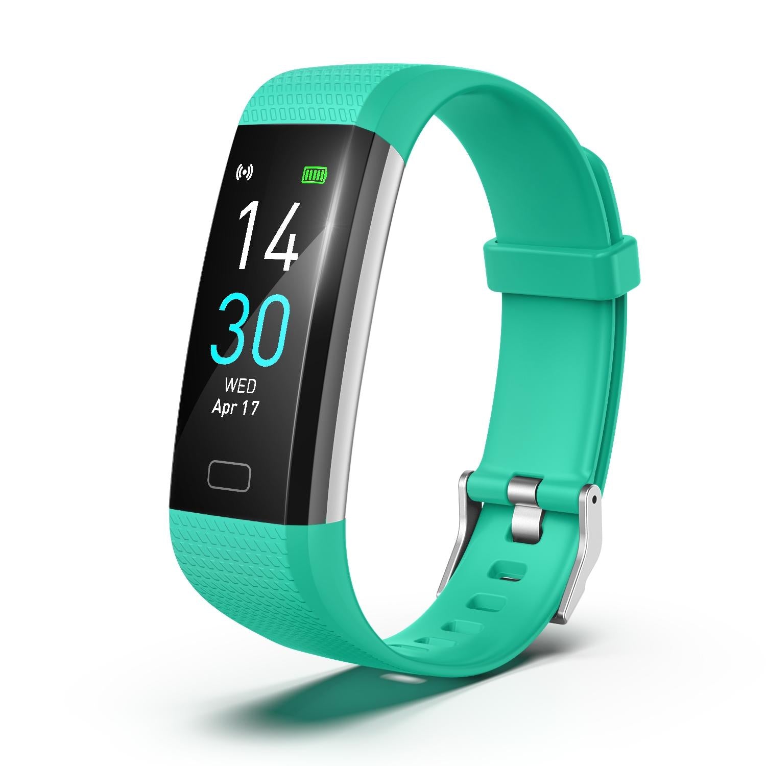 Waterproof Fitness Tracker Watch With Heart Rate Monitor - Green