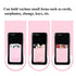 Lycra Phone Card Holder Stretch Back Sticker Wallet For Cards Bus Pass Bank Fits Most Phones - Purple
