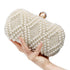 Party Pearl Handbag Women Fashion Crossbody For Banquets & Events - Champagne Gold