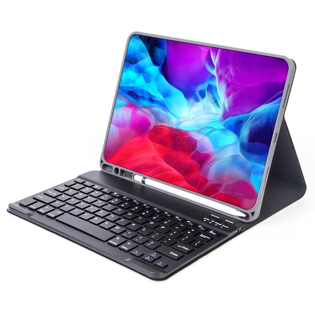 Detachable Bluetooth Keyboard Tablet Case For Ipad Pro 11 With Pen Slot - Plain Texture - Blue