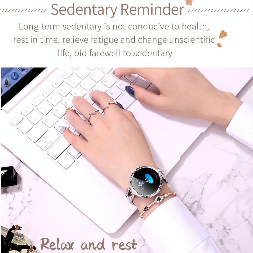 Waterproof Smart Bracelet With Lcd Screen And Heart Rate Monitor - Blue