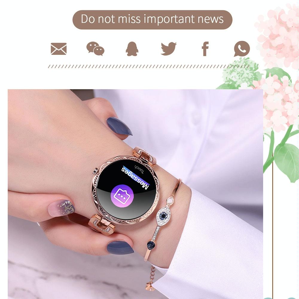Waterproof Smart Bracelet With Lcd Screen And Heart Rate Monitor - Blue