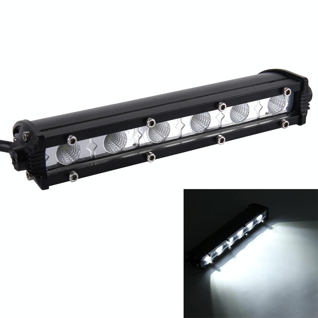 Dc 10 - 30V 18W 2300Lm 6500K Waterproof Vehicle Car Boat Marine 60 Degrees Adjustable External Work Flood Lights With 6 Intense Cree Led Lights White Light