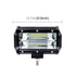 5 Inch 18W 24 Led Waterproof Ip67 Two Bar Modified Off - Road Lights Spotlight Light Car Work Lights Dc 9 - 48V - Yellow