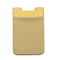 Lycra Phone Card Holder Stretch Back Sticker Wallet For Cards Bus Pass Bank Fits Most Phones - Gold