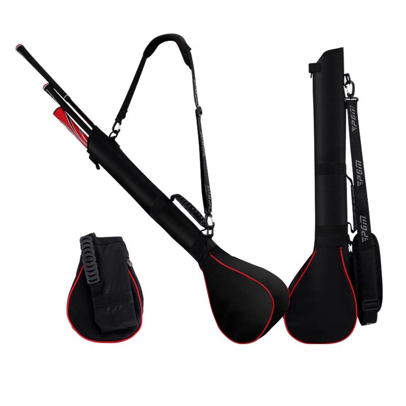 Portable Foldable Golf Ball Bag - Nylon - Black Silver
