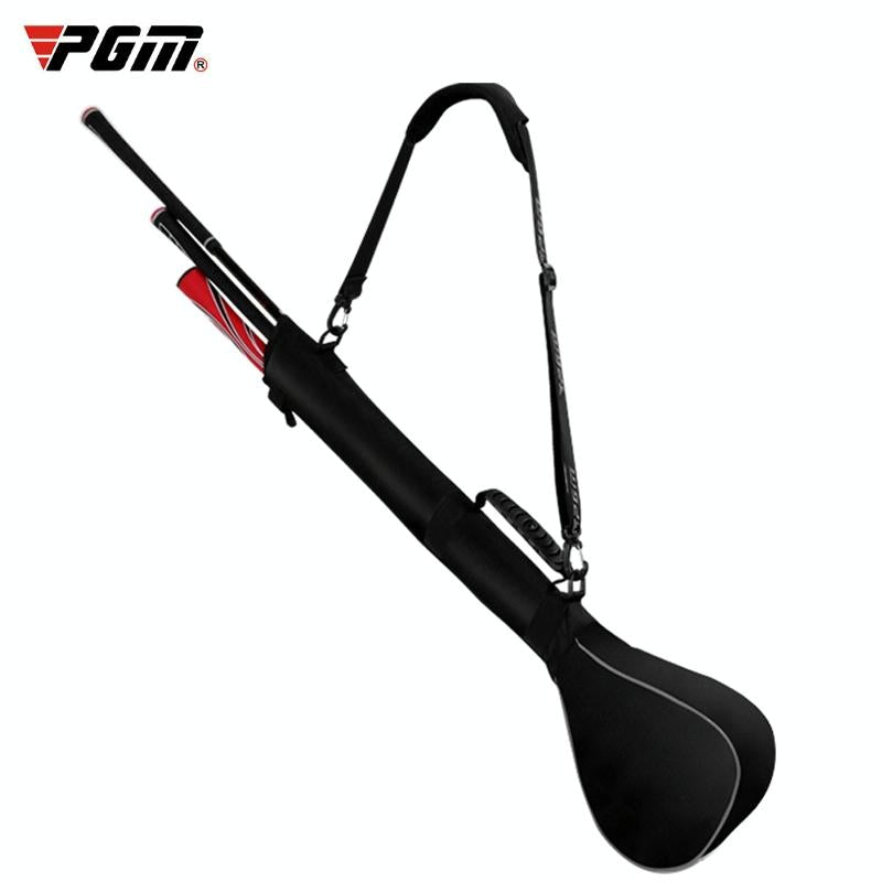 Portable Foldable Golf Ball Bag - Nylon - Black Silver