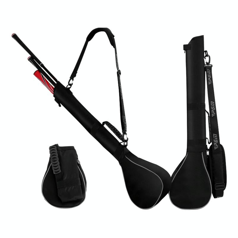 Portable Foldable Golf Ball Bag - Nylon - Black Silver