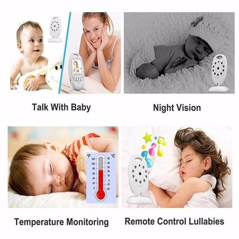 Portable Baby Monitor With 2.0 Lcd Screen Two-Way Talk Night Vision