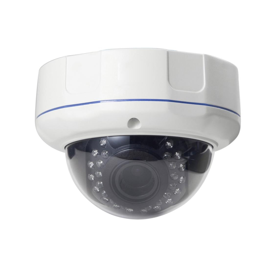 5Mp Ip Dome Camera With Auto Focus And 4X Zoom - White