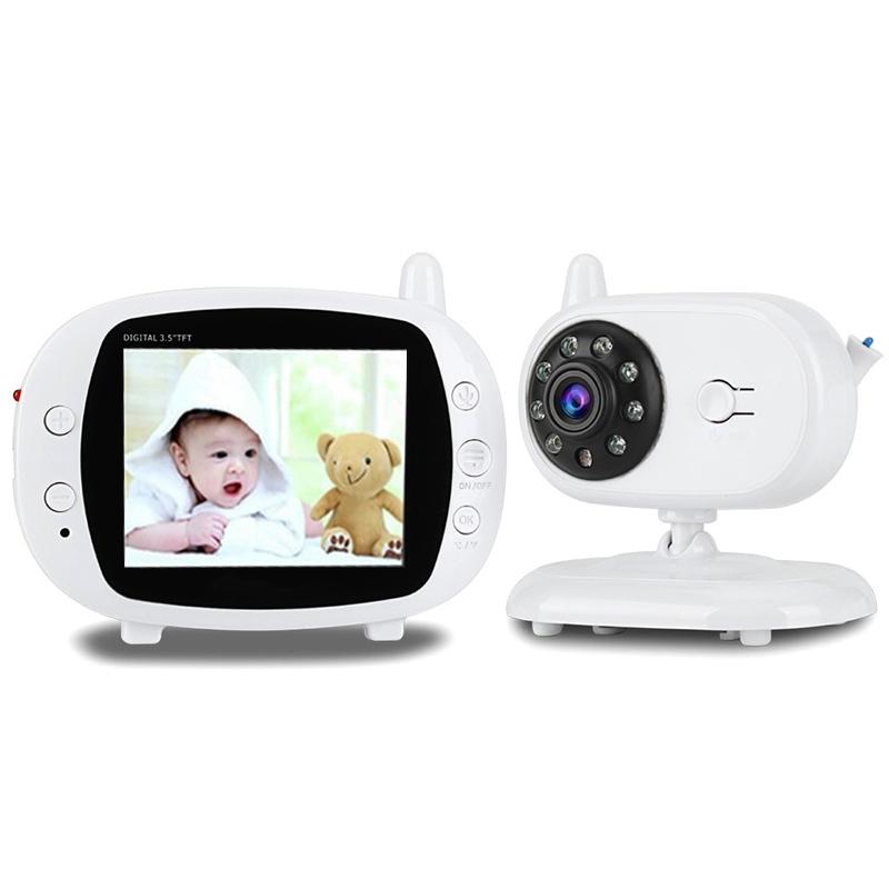 Wireless Baby Monitor With 3.5 Lcd 2.4Ghz Night Vision 2-Way Talk