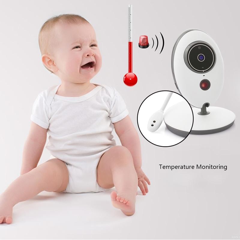 2.4 Lcd Wireless Baby Monitor With Night Vision & Two-Way Talk