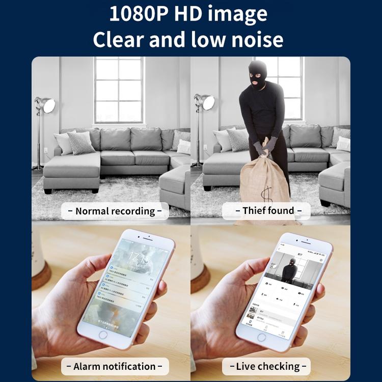 Full Hd 1080P Wifi Two-Way Talk Camera - Indoor Pan & Tilt White