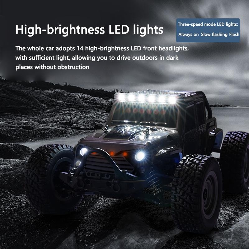 1 16 2.4g Electric 4wd Off-road Rc Car Toy - White