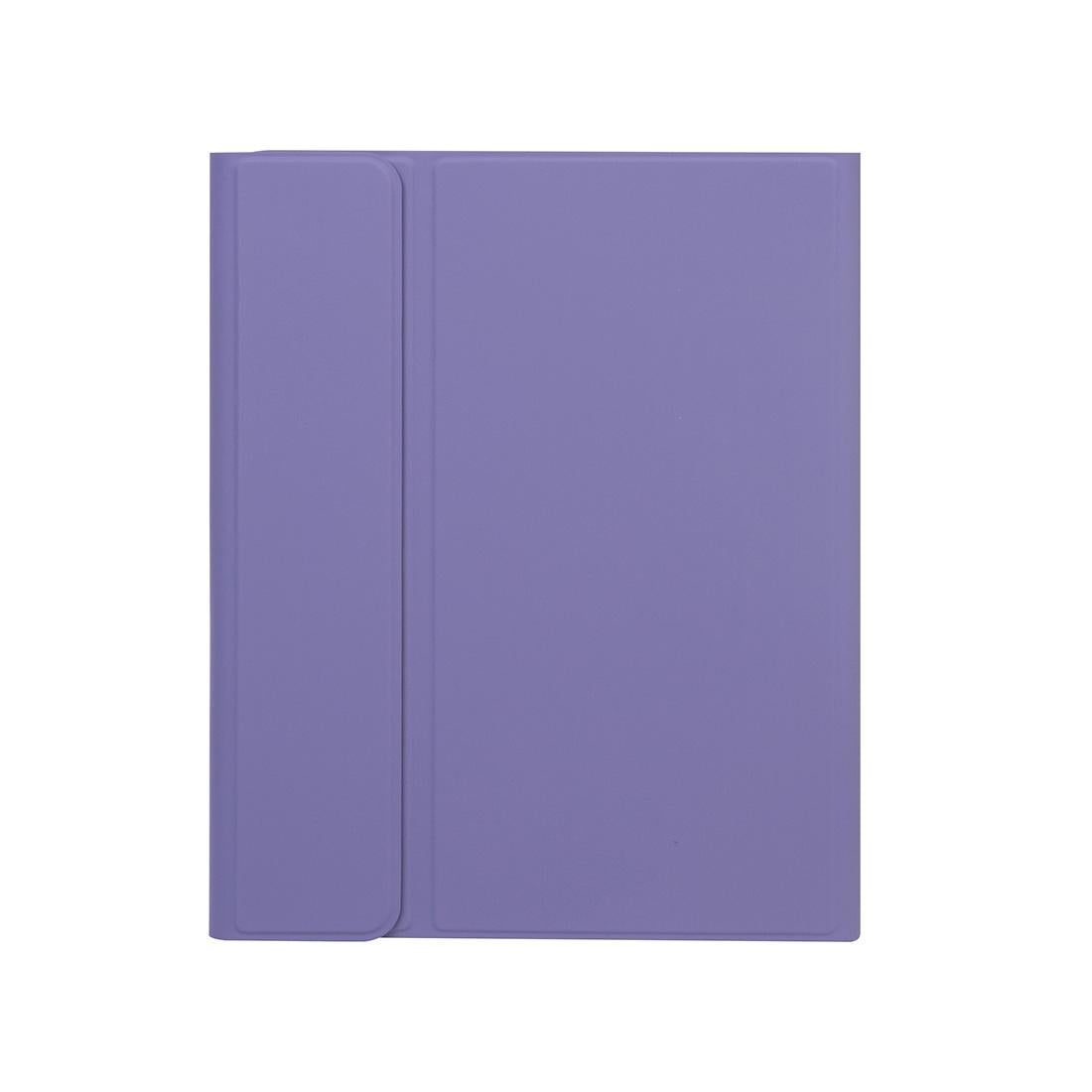 Detachable Bluetooth Keyboard Tablet Case For Ipad Pro 11 With Pen Slot - Plain Texture - Light Purple