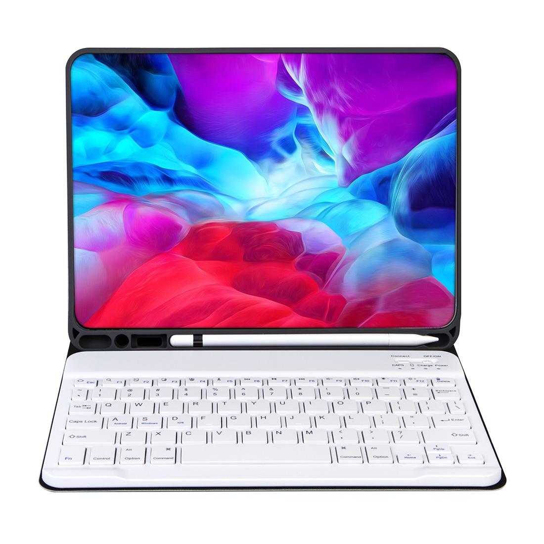 Detachable Bluetooth Keyboard Tablet Case For Ipad Pro 11 With Pen Slot - Plain Texture - Light Purple