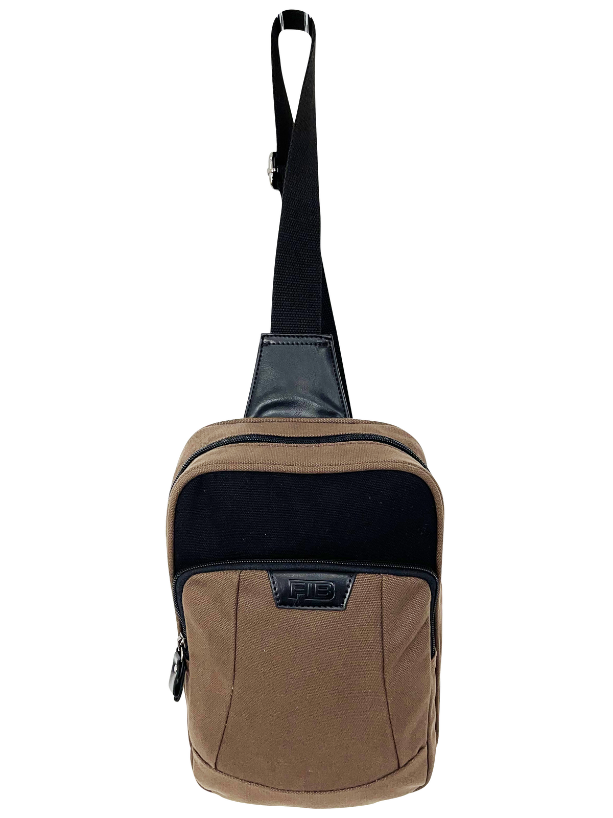 Byron Sling Backpack Bag Travel w/ Single Adjustable Strap - Brown