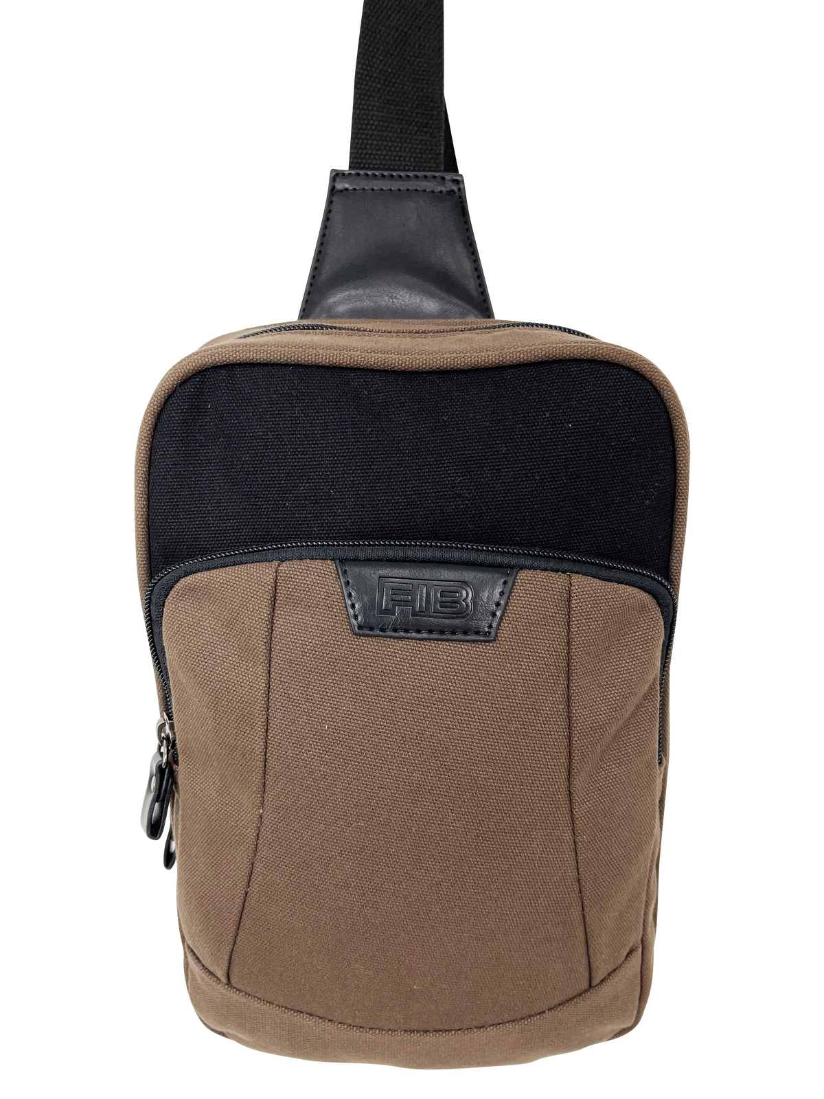 Byron Sling Backpack Bag Travel w/ Single Adjustable Strap - Brown