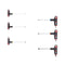 6pcs Set of 2C T-Handle Hex Keys