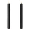 1 Pack of 2 LED Flickering Wax Taper Candles (Battery Operated) in Black