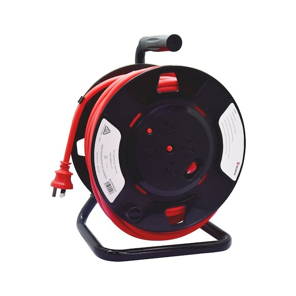 4 Socket Power Extension Cord 30m Heavy Duty Cable Reel 10A Lead Electric