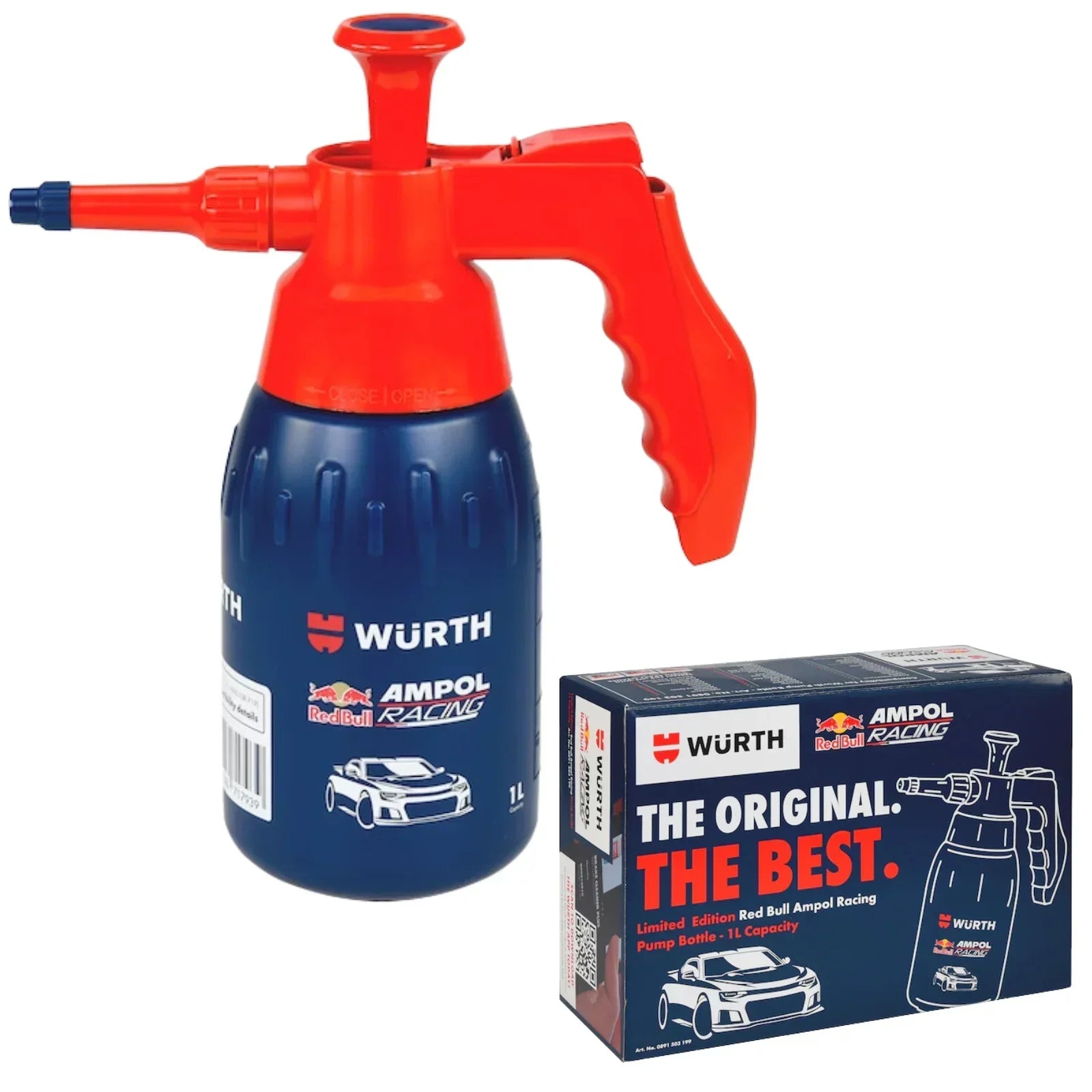 1L  RedBull Ampol F1 Racing Brake Cleaner Specific Pump Spray Bottle Unfilled