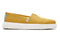 Womens Canvas Slip On Shoes Sneakers Flats Alpargata Espadrilles - Mustard - US 8