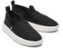 Mens Canvas Slip On Shoes Casual Sneakers Breathable Espadrilles - Black - US 8