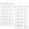 2x 24 Hole Scarf Hanger Holder Storage Tie Belt Scarf Organiser Space Saver