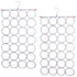 2x 24 Hole Scarf Hanger Holder Storage Tie Belt Scarf Organiser Space Saver