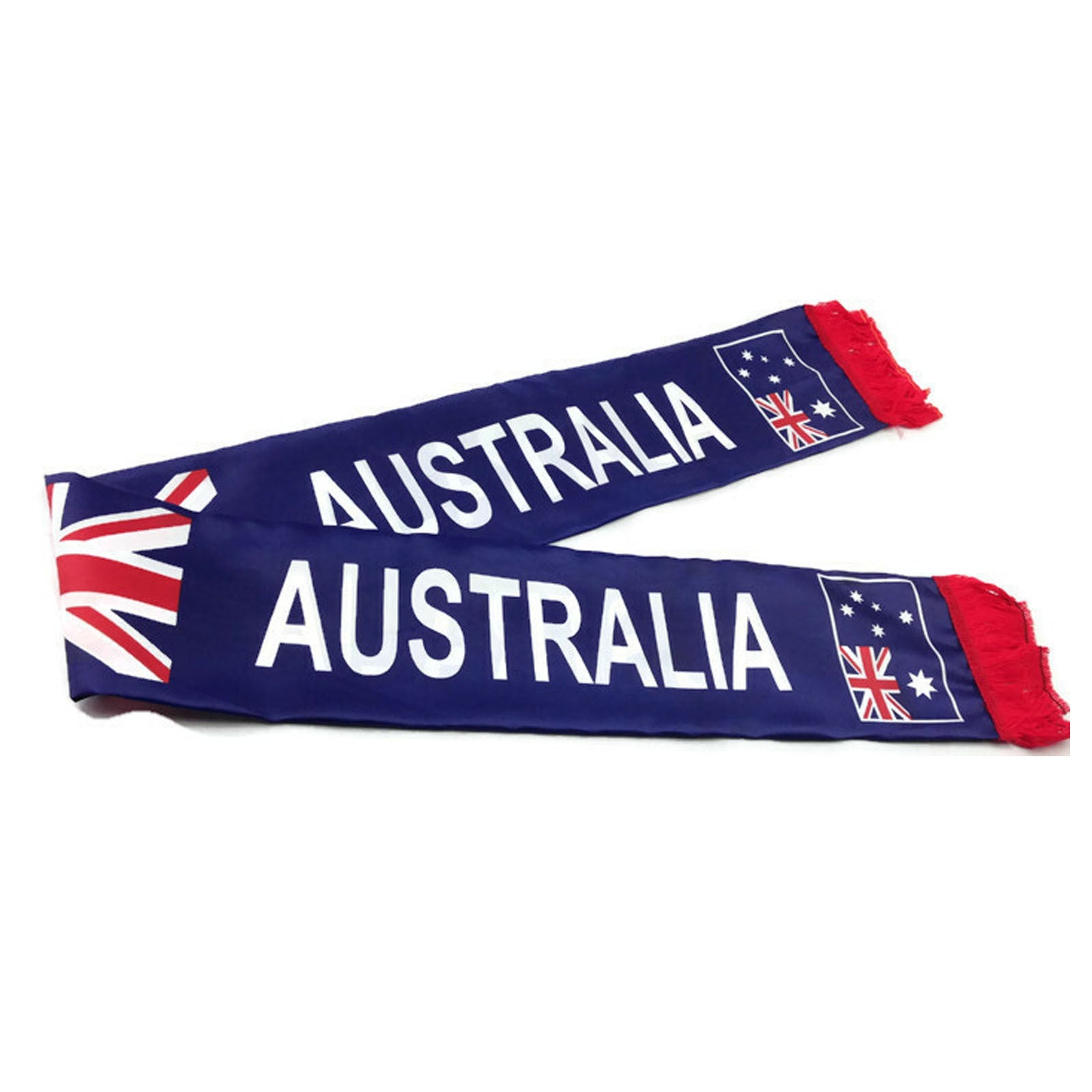 Australian National Flag SCARF Australia Day Costume Party w Fringe Souvenir