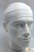 PLAIN HEADBAND Elastic Stretch Sports Yoga Hair Band Unisex 8cm Wide Wrap - White