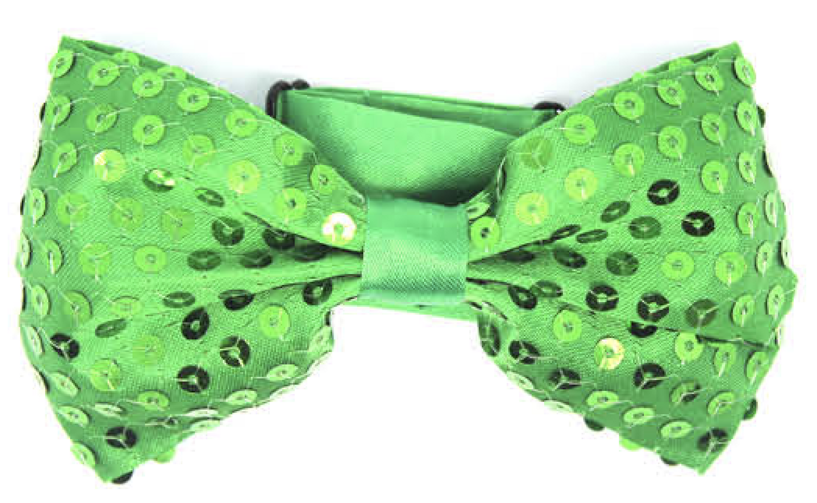 GLITTER SEQUIN BOW TIE Costume Fancy Dress Dance Fancy Shiny Party Bowtie - Green