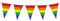 3.6m RAINBOW BUNTING FLAG Party Banner Birthday Triangle Flags Decor Pride