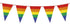 3.6m RAINBOW BUNTING FLAG Party Banner Birthday Triangle Flags Decor Pride