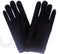 Ladies SHORT GLOVES Costume Party Wedding Bridal Fancy Dress Prom Stretchy - Black - One Size