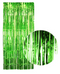 Tinsel Curtain Foil Metallic Fringe Backdrop Party Door Decorations - 200cm x 100cm - Green