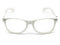 Wayfarer Sunglasses Glasses Party Wedding Fun Costume Dress Up - White/Clear