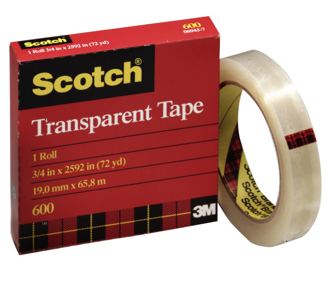 3M Transparent Tape 25.4Mm x 65.8M